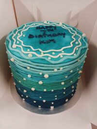 Blue tall cake