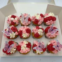 Pink Butterfly Cupcakes