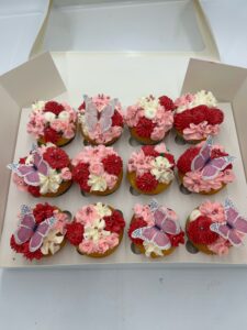 Pink Butterfly Cupcakes