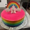 Unicorn rainbow cake