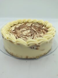 9 Inch Chocolate and Vanilla Swirl Cheesecake