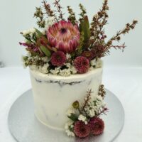 Australian Floral Semi Naked Cake