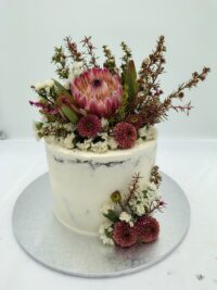 Australian Floral Semi Naked Cake