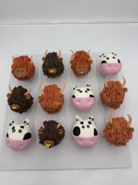 Assorted Dozen Cow & Bull Cupcakes