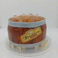Fondant Bundaberg Rum Barrel Cake