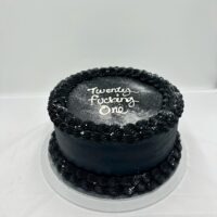 Round Glittery Vintage Cake