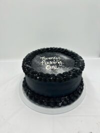 Round Glittery Vintage Cake