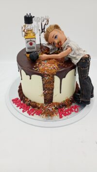 Drunk Barbie Doll Cake