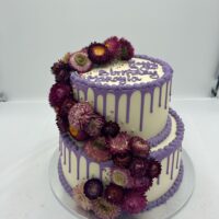 Floral Drip Cake