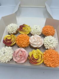 Assorted Dozen Floral Buttercream Cupcakes