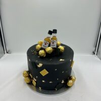 Black & Gold Spirits Cake