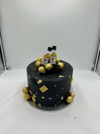 Black & Gold Spirits Cake