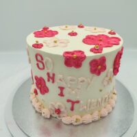 Painted Floral Cake