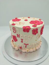 Painted Floral Cake