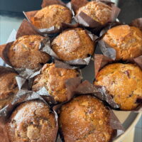 1 Dozen Raspberry & White Chocolate Muffins