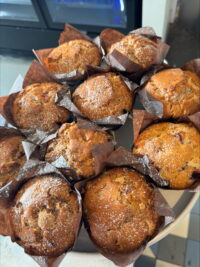 1 Dozen Raspberry & White Chocolate Muffins