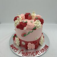 Magical Strawberry Themed Cake
