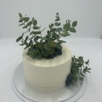 Naked Cake with Eucalyptus & Berries