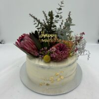 Naked Floral Cake