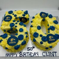 50th Eagles Number Cake