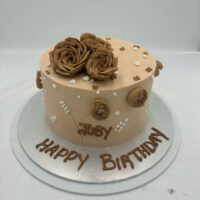 Brown Rose Cake