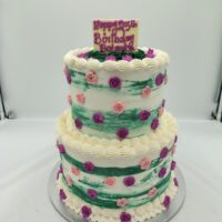 Roses & Watercolor Cake