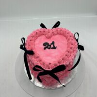 Pink Heart Cake