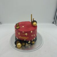 Black & Red Ombre Cake