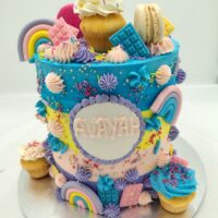 Rainbow Sweets Cake