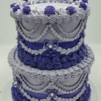 Two Tier Vintage Purple